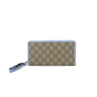 GUCCI GG EMBLEM ZIP AROUND WALLET 819122 (19*10*2.5cm)